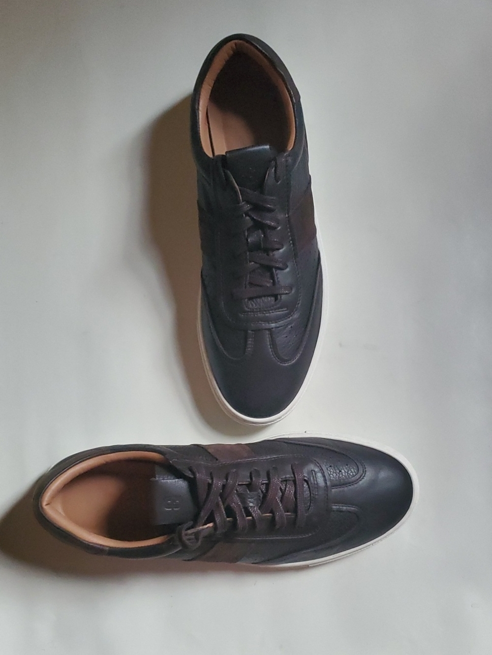 Greats Charlie Men's Leather Low-Top Sneakers with Tan Lining
